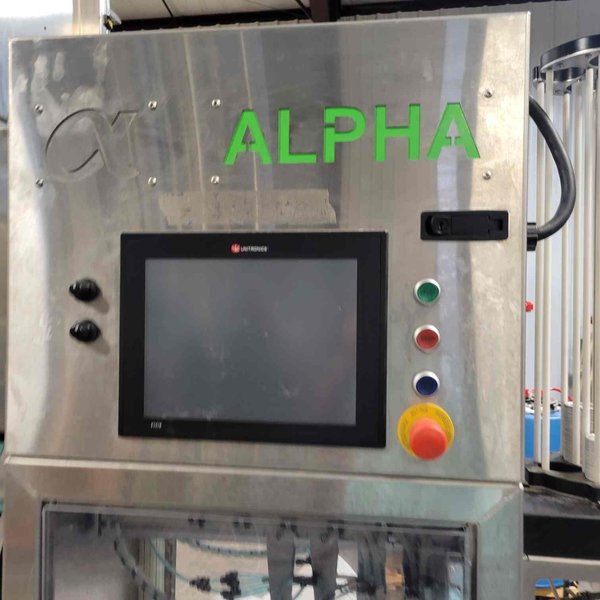Alpha BC36 (36 CPM) Automated Canning Line w Depalletizer, GR‑X Rinser, Pack Leader PL‑501 Labeler – 2018