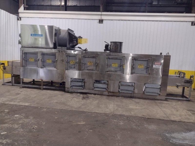 24" WIDE FPI SYSTEMS MODEL #CBW-24 STAINLESS STEEL CONVEYOR TYPER PASS-THROUGH PARTS WASHER: YOBRO #25173