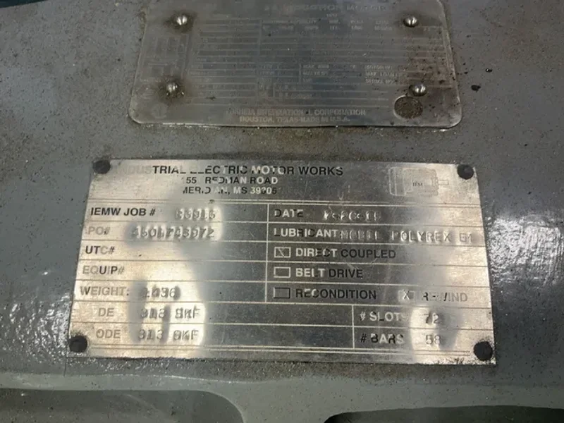 TOSHIBA 200 HP MOTOR  -  02250106-270R01