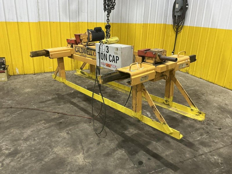 3 TON CALDWELL MODEL #60S-3-60 STRONG BAC POWERED MOTORIZED SHEET LIFTER: YOBRO #25899