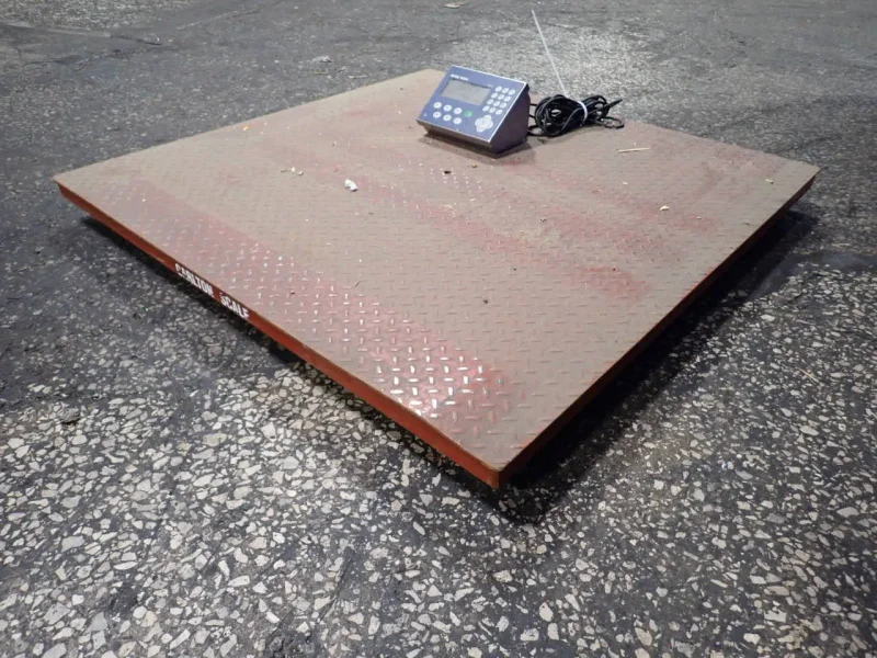 BTEK 5000 LBS / 48" X 48" DIGITAL FLOOR SCALE   -  BT-4848-5K-FEFS-TA