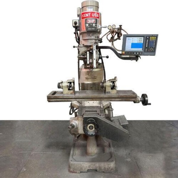 Kent KTM-3VS 9″ x 42″ Variable Speed CNC Vertical Milling
