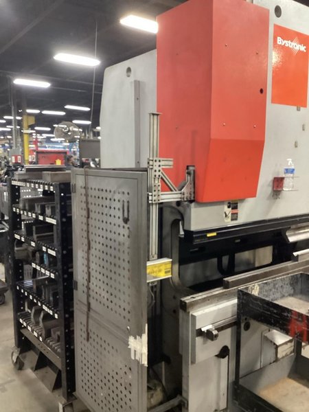 176 Ton x 10′ Bystronic Xact 160 CNC Hydraulic Press Brake, 2015