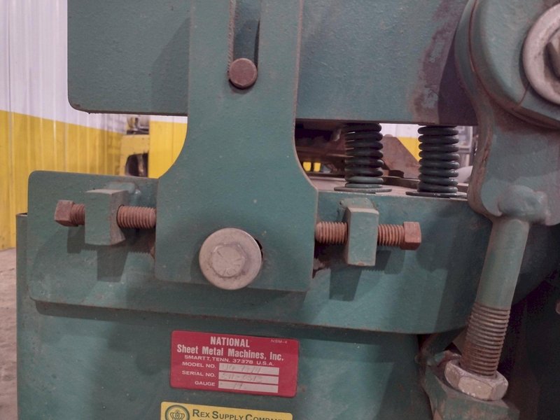 8' X 14 GAUGE NATIONAL MODEL #U6-9614 BOX &amp; PAN FINGER BRAKE: YOBRO #25800