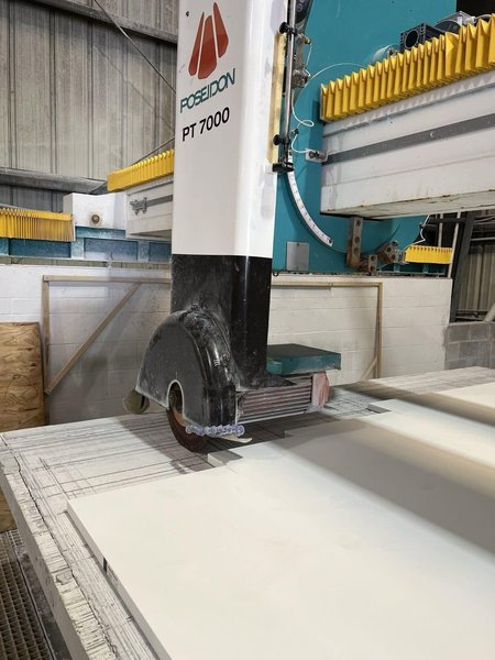 PT-7000 Poseidon CNC Bridge Style Stone Saw, 2017