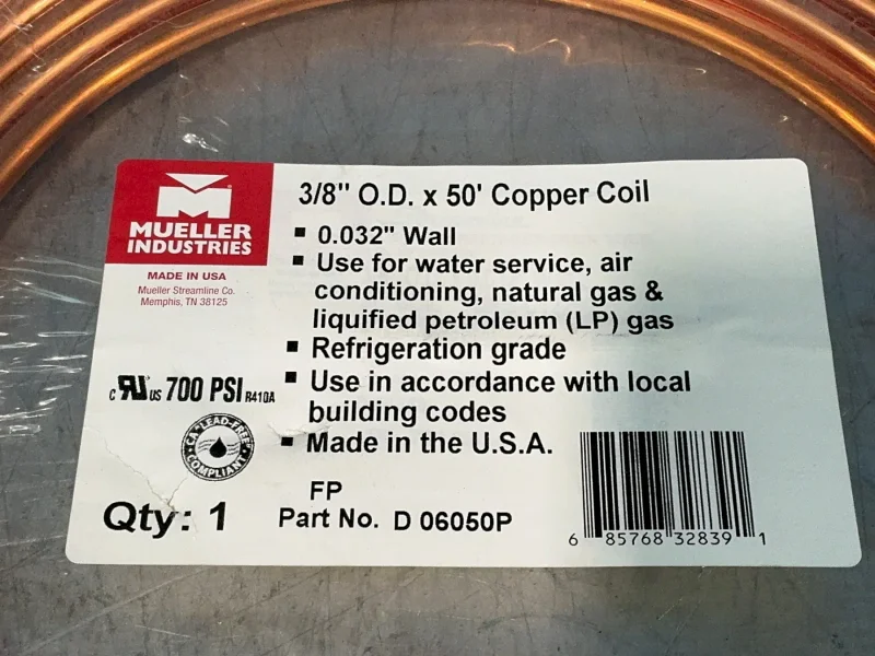 COPPER COIL TUBING