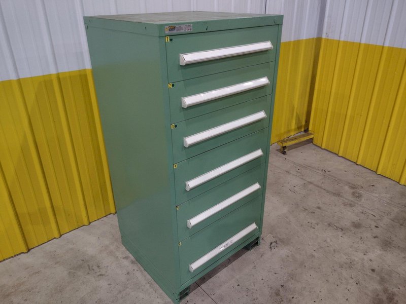 6 DRAWER VIDMAR INDUSTRIAL STORAGE CABINET 30" X 27.5" X 59": STOCK #21443 (55 AVAILABLE)
