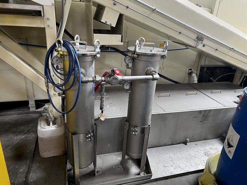 USED ALMCO MODEL V-14120 CONTINUOUS THRU-FEED VIBRATORY FINISHING SYSTEM, Stock# 11131, Year: 2022