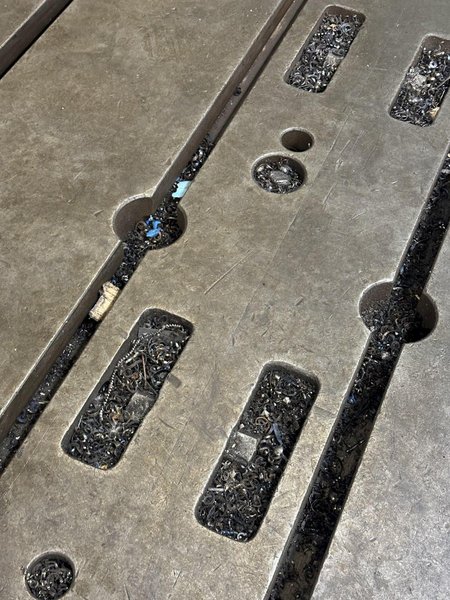 24&#039; X 12&#039; X 14&quot; STEEL T-SLOTTED FLOOR PLATE: STOCK #23497