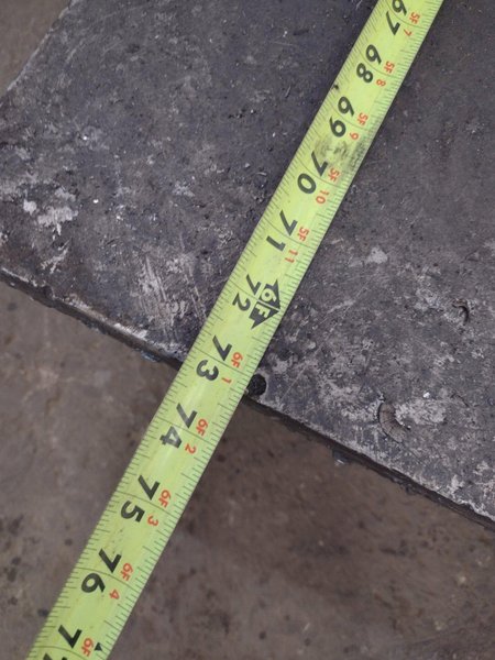 12&#039; X 6&#039; STEEL LAYOUT TABLE PLATE: STOCK #23783