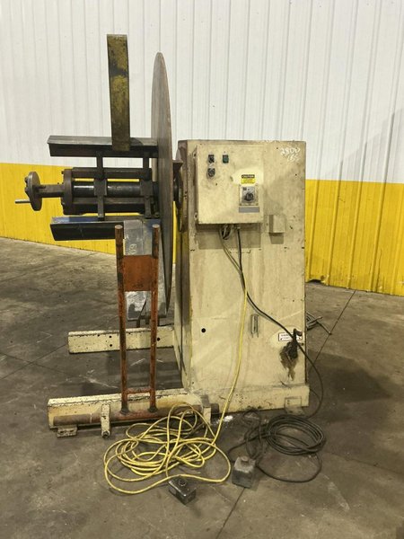 8,000 lbs. x 18" PERFECTO MOTORIZED COIL REEL UNCOILER: YOBRO #25658