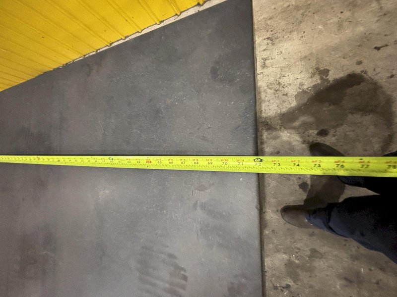 36&quot; X 72&quot; X 9&quot; THICK BLACK GRANITE SURFACE PLATE WITH STAND: STOCK #23490