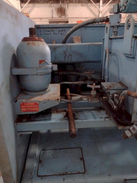 8&#039; x 1/4&quot; MASTER-FAB MODEL #SSB250-8 HYDRAULIC SHEAR: STOCK #18844
