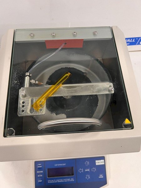 SPECIALTY COATINGS SPINCOAT G3P-8 PHOTORESIST COATER USED