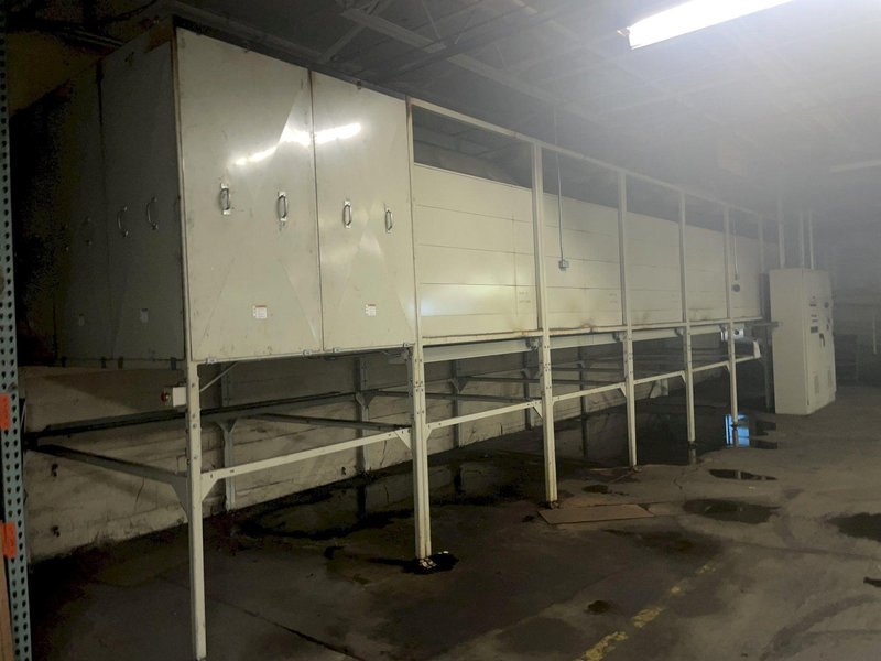 96&quot; FOSTORIA MODEL E0702 4-ZONE INFARED PASS THROUGH CURRING OVEN, LIKE NEW CONDITION: STOCK #15417