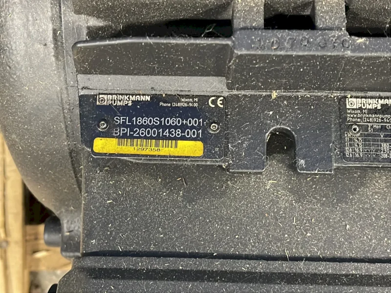 BRINKMANN PUMPS 16.9 HP COOLANT IMMERSION PUMP  -  ZS160200-MC+250