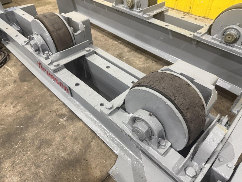 20,000 LB (10 TON) ARONSON MODEL #WRD10 POWERED TANK TURNING ROLLS, DRIVE &amp; IDLER: YOBRO #25144