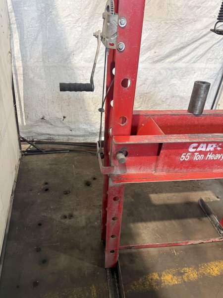 55 TON CAROLINA INDUSTRIAL HYDRAULIC H-FRAME PRESS. STOCK #0430826