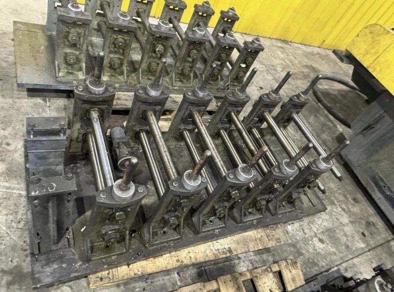 6 STAND X 2" YODER Q-150 U JOINT DRIVE-RAFTED ROLLFORMER, W/ 7 RAFTS &amp; 42 STANDS. STOCK # 0771226