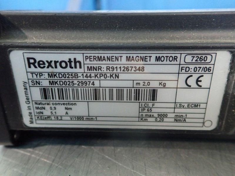 REXROTH PM MOTOR   -  MKD025B-144-KP0-KN