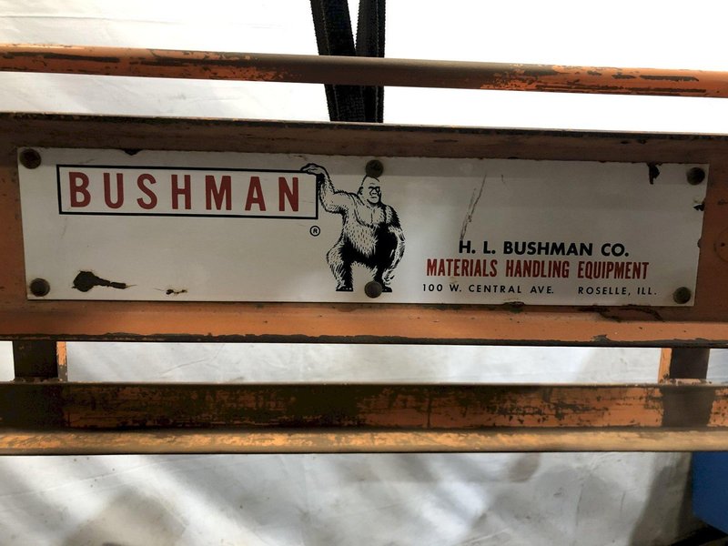 6000 LB X 84" S 30-64" WIDE BUSHMAN ADJUSTABLE SHEET LIFTER STOCK#3531