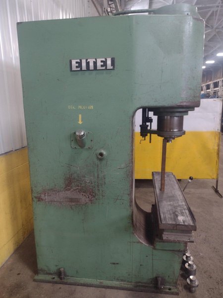100 TON EITEL MODEL #RP100 HYDRAULIC C-FRAME PRECISION STRAIGHTENING PRESS: YOBRO #16014