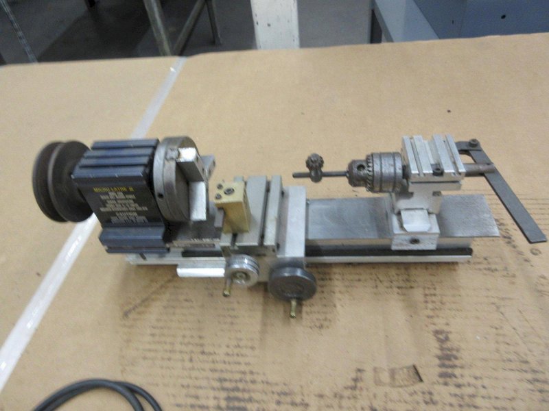 Micro Lathe II Model 4500 with Tail Stock Cross Slide and Drive Belts- Auction Item