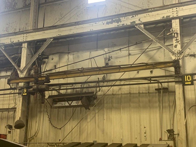 2 TON X 20&#039; WALL MOUNT JIB CRANE BEAM