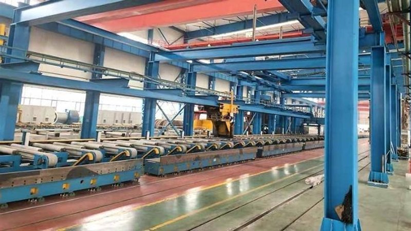 16,000 ton SMS Horizontal Direct Single Action Ext Press, Ind Billet Furnace, Stretcher, Saw, Billet Peeler (14552)