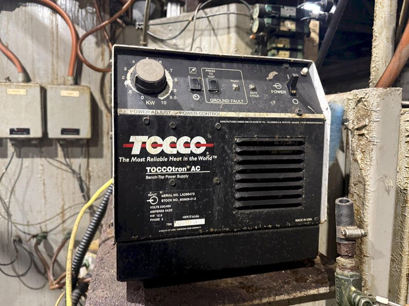100 KW AJAX TOCCO "TOCCOTRAN" INDUCTION HARDENING SCANNER SYSTEM, NEW 2005: STOCK #17289