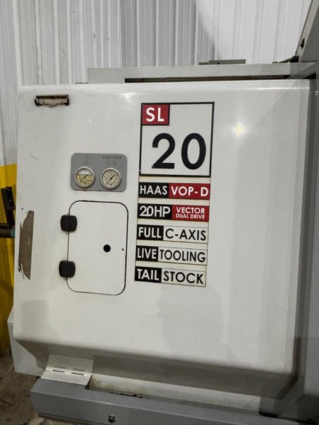 2004 HAAS MODEL #SL-20T CNC LATHE TURNING CENTER C AXIS &amp; LIVE TOOLING: YOBRO #24480