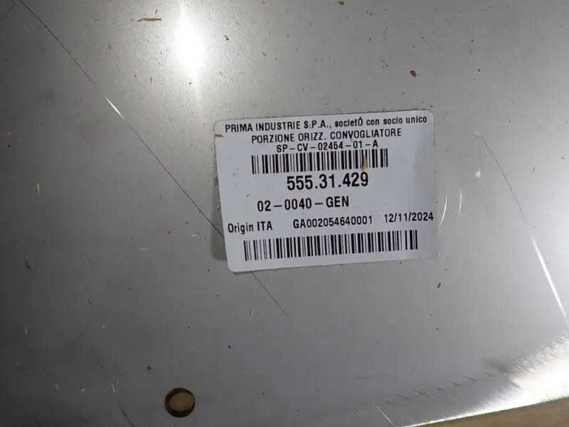 PRIMA INDUSTRIES 27 1/2" X 150" S/S CONVEYOR BELT  -  555.31.429