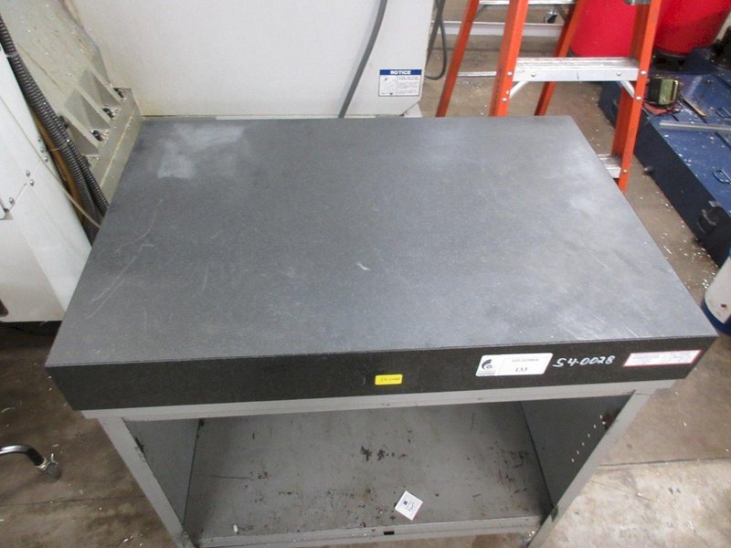 Granite Surface Plate, Black 36&quot;x24&quot;x4&quot; on Metal Stand- Auction Item