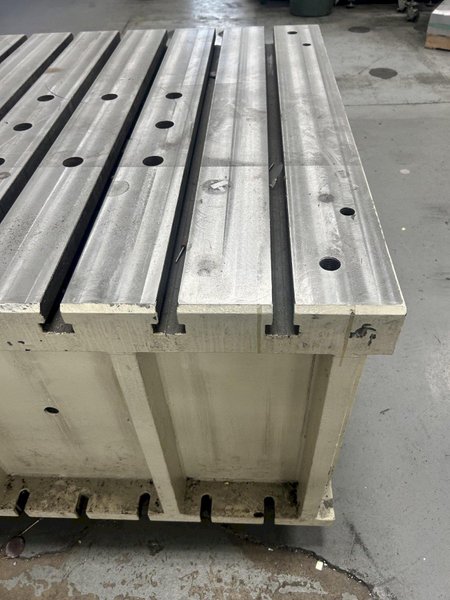 48" x 48" x 30" HIGH T SLOT RISER PLATE WORK HOLDING FIXTURE BOX TABLE : YOBRO #26298