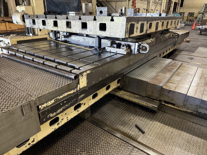 6&quot; GIDDINGS &amp; LEWIS H60-T CNC 4-AXIS HORIZONTAL BORING MILL WITH POWERED TAILSTOCK. STOCK # 1002025