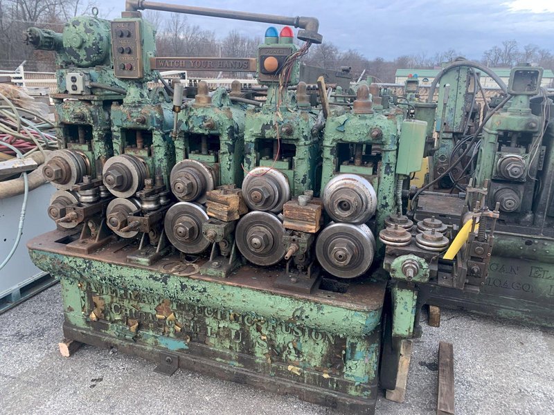 8 STAND AMERICAN ELECTRIC FUSION TUBE MILL / ROLLFORMER