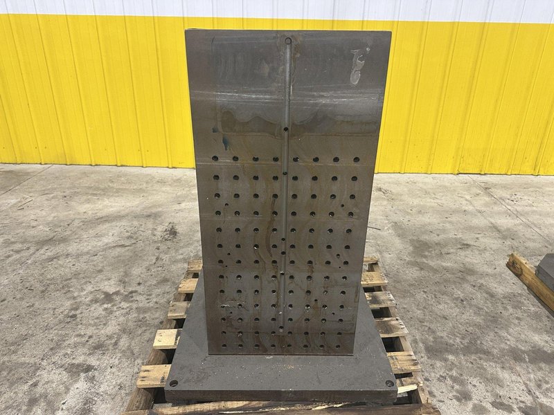 18&quot; X 18&quot; X 39 1/2&quot; HIGH STEEL SET UP WORK HOLDING TOMBSTONE: STOCK #22224