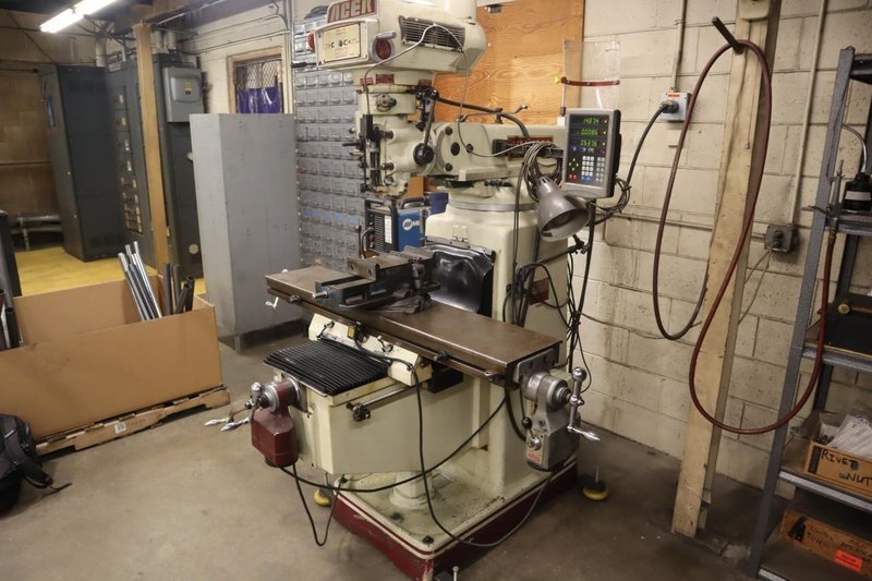 Acer Ultima 3VK Vertical Knee Mill, Newall 3-Axis DRO, X &amp; Y-Axis Servo Power Feeds, Power Quill Feed- Auction Item