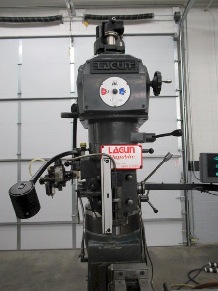 Lagun FTV-2 Vertical Knee Mill, 10" x 50" Table, Variable Speed, 3-Axis DRO, Power Feeds