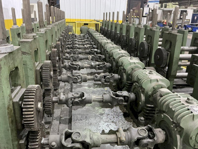 10 &amp; 12 STAND X 2" BRADBURY SIDE BY SIDE U JOINT DRIVE ROLLFORMER: YOBRO #24947