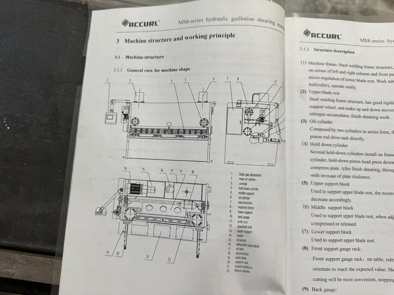 1/4″ x 10′ Accurl Hydraulic shear, 2020