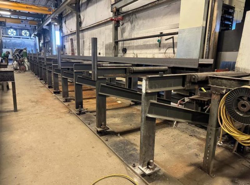 Ficep Excalibur 1201 DE CNC Single Spindle Beam Drill, 2016 – 60′ Roller Table, 6 Station ATC