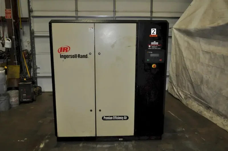 INGERSOLL-RAND 100 HP AIR COMPRESSOR, STOCK# 14318J
