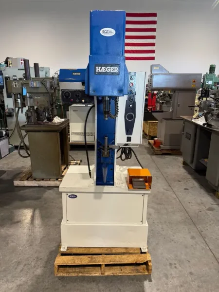 HAEGER HP6-B  6 Ton Hydraulic Insertion Press &amp; Autofeed Bowl USA #7497