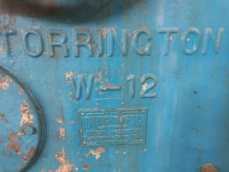.148&quot; x 2.75&quot; COIL O.D. TORRINGTON MODEL #W12 SPRING COILER / COIL MAKING MACHINE: STOCK 14915