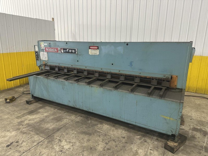 10&#039; X 1/4&quot; MODEL #SP-10-1/4 NIAGARA HYDRAULIC SHEAR: YOBRO #23863