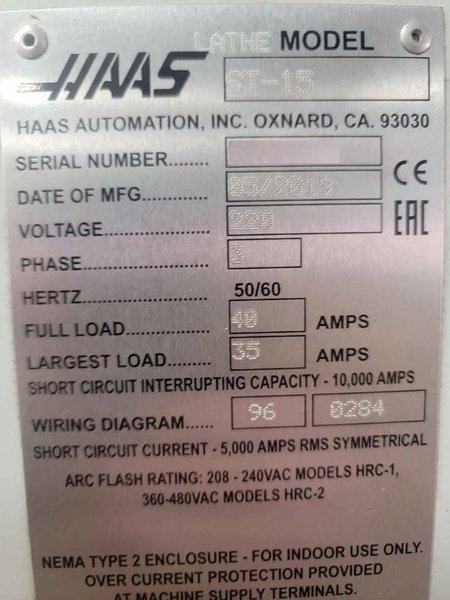 Haas ST-15 CNC Turning Center – 2019