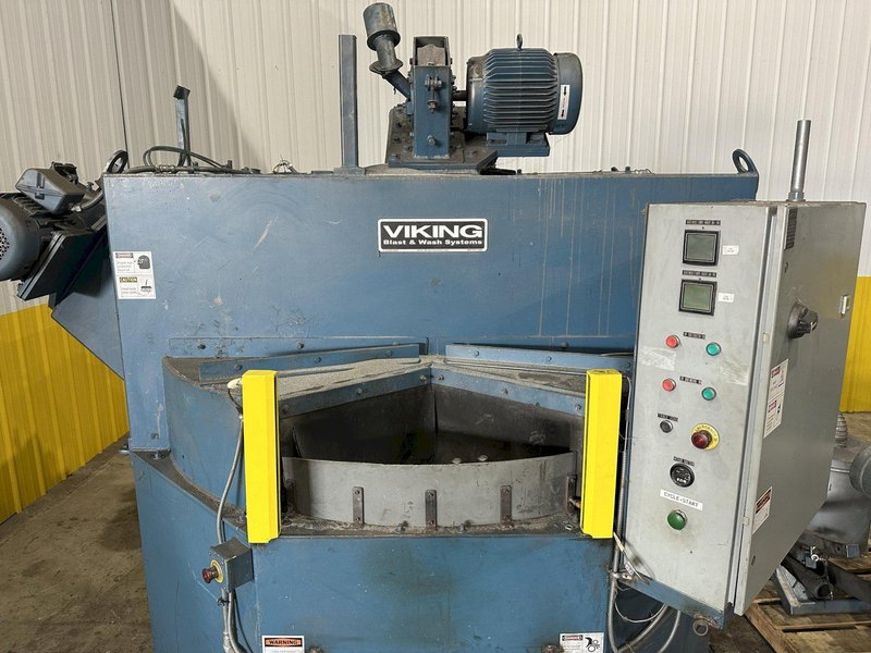 48&quot; TABLE VIKING MODEL #4812CT CONTINUOUS SHOT BLAST PARTS CLEANING SYSTEM, NEW IN 2017: STOCK #22469