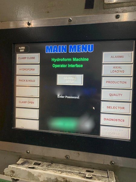 1600 Ton Erie Hydraulic Metal Forming Press, 12" STR, 40" DLO, 120" LR x 72" FB BA,