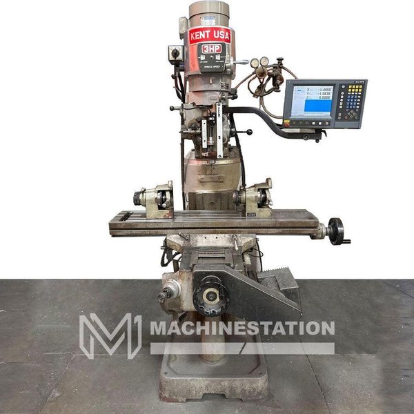 Kent KTM-3VS 9″ x 42″ Variable Speed CNC Vertical Milling